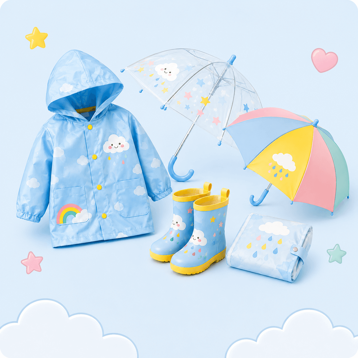 Raincoat & Umbrella