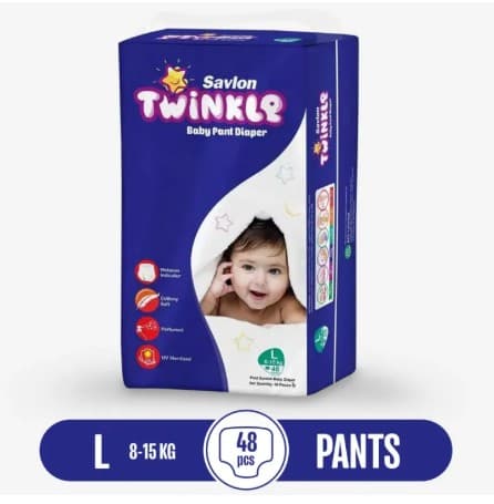 Savlon Twinkle Baby Pant Diaper Large 48 pcs