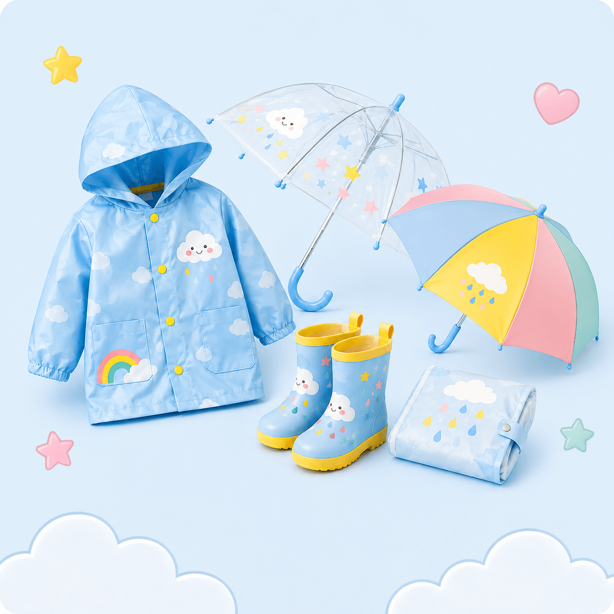 Raincoat & Umbrella