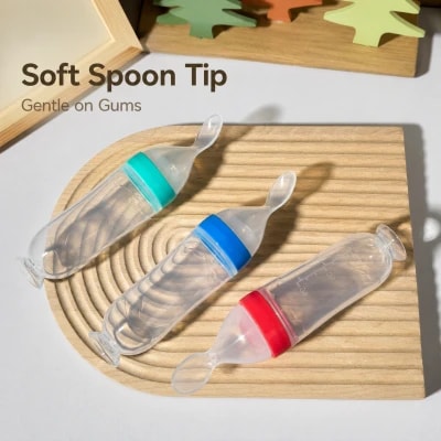 Silicone Spoon Feeder with Hard Spoon 90ml – 1pcs