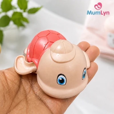 1pc Clockwork Swimming Turtle Bath Toy for Kids – Random Colour