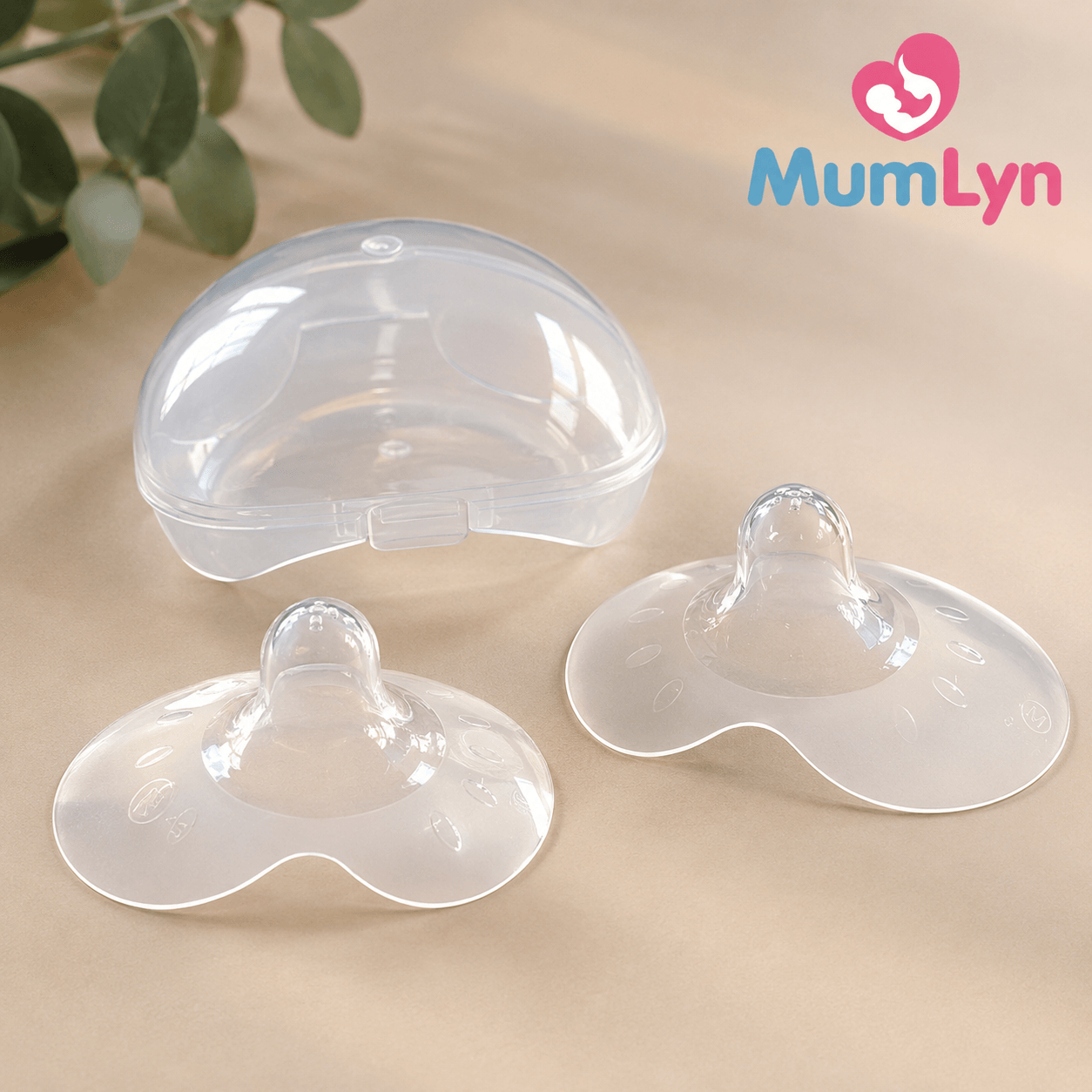 2-Piece Silicone Nipple Shield with Carrying Case