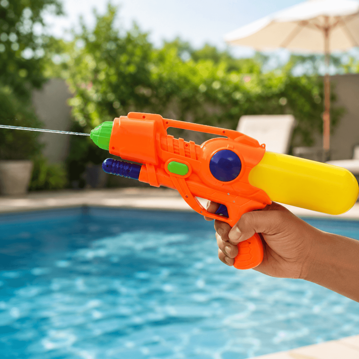 Manual Pump Water Gun for Kids – Large
