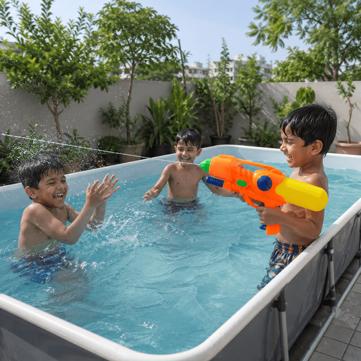 Manual Pump Water Gun for Kids – Large