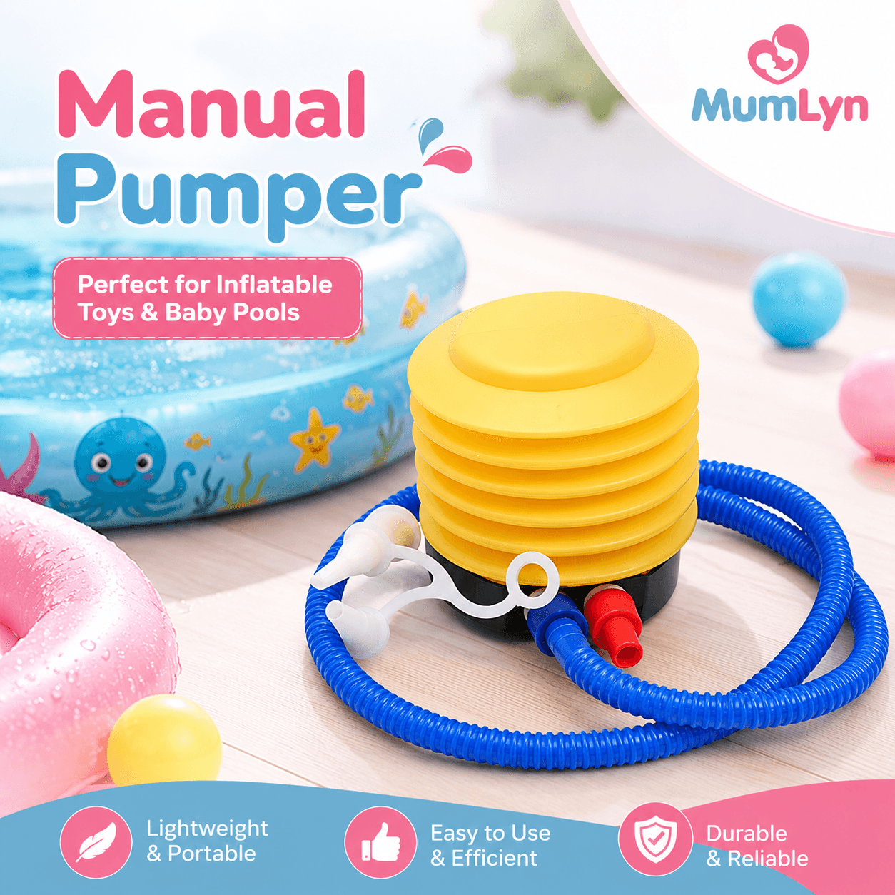 Manual Pumper for Baby Swimming Pool, Inflatable Toys & Air Products