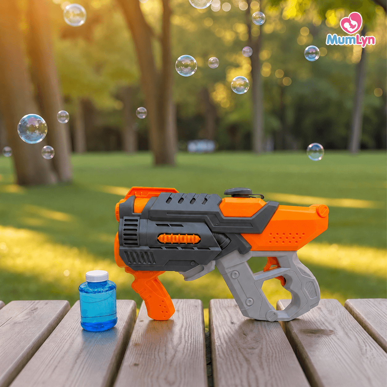 2-in-1 Water & Bubble Gun for Kids – Fun Outdoor Water Spray and Bubble Blaster