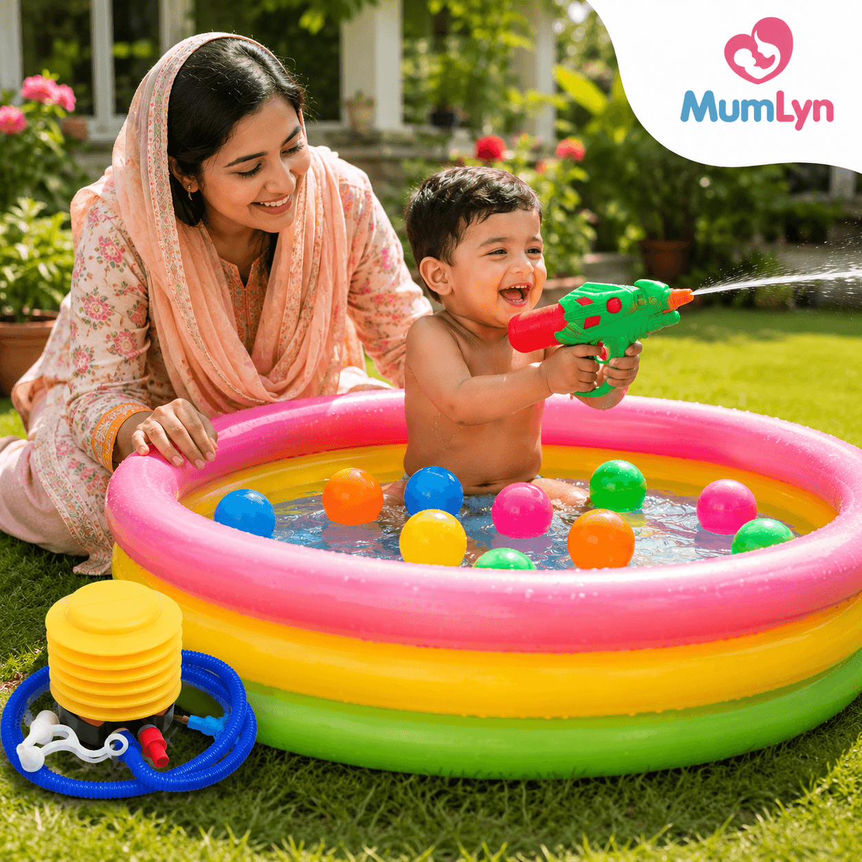 Intex Baby Pool 24 × 8.5 inch with Free Gifts