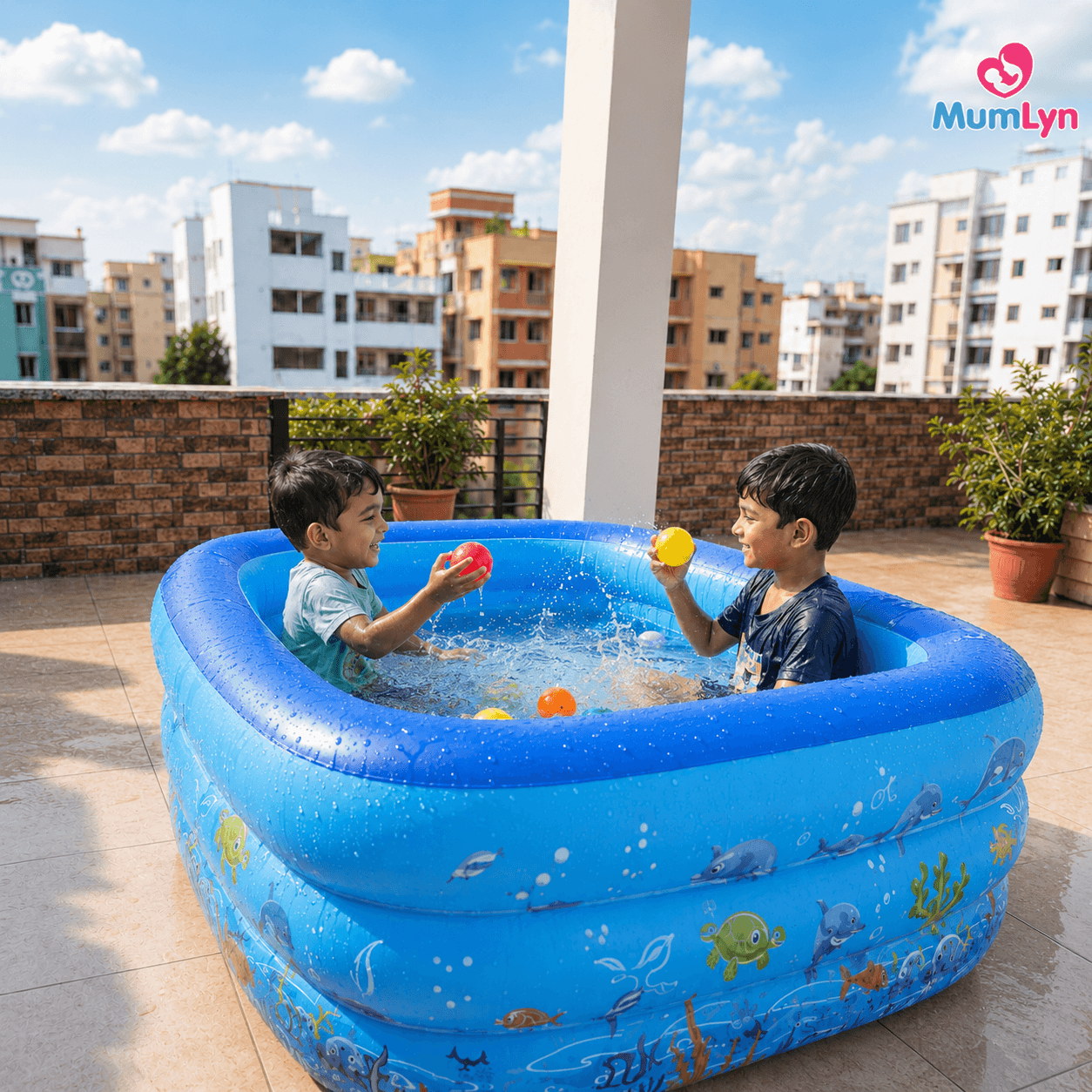 BBL Kid’s Pool 150cm (5 feet) with Electric Pump Machine & Free 30 Balls