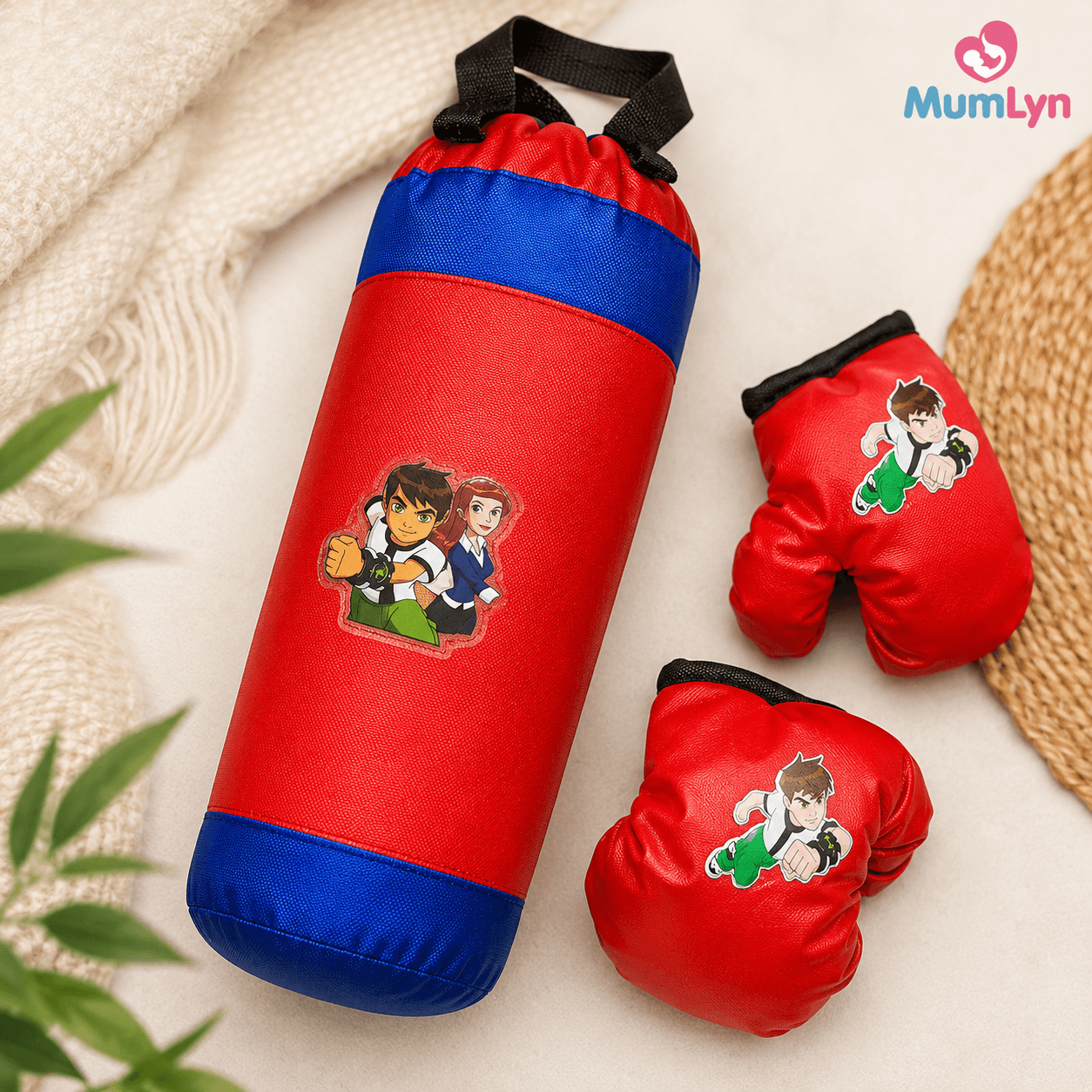 Kids Hanging Punching Bag with Boxing Gloves – 1.5 Feet