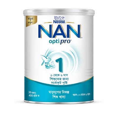 Nestlé NAN Optipro 1 Infant Formula Milk Powder 400gm – From Birth to 6 Months