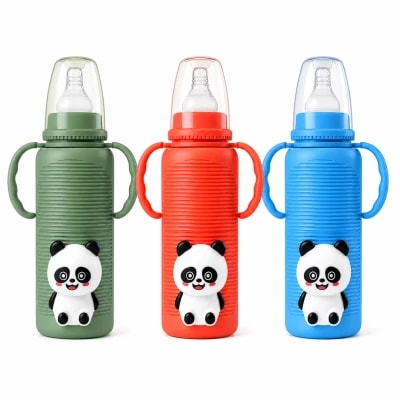 Minitree Baby Glass Feeding Bottle 240ml (ZR-602H)