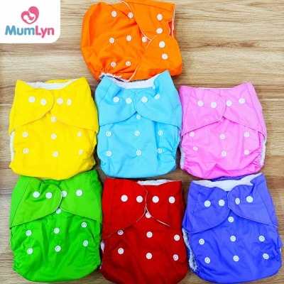 Baby Washable & Adjustable Reusable Diaper with 1 Nappy Pad – 0–18 Months – 1pc