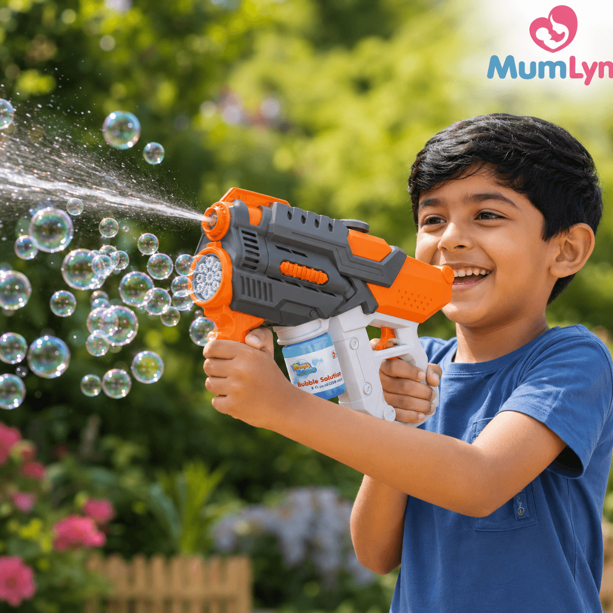 2-in-1 Water & Bubble Gun for Kids – Fun Outdoor Water Spray and Bubble Blaster