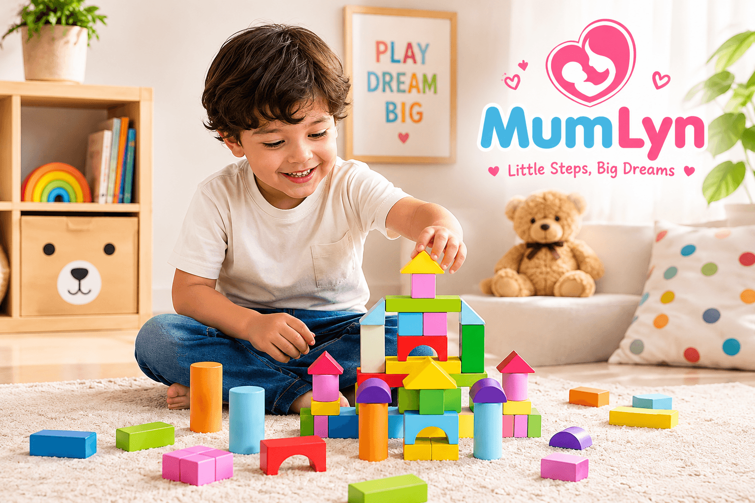 Wooden Castle Building Blocks (27 Pcs)