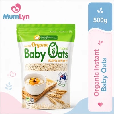 Health Paradise Organic Instant Baby Oats 500gm (Imported from Australia)