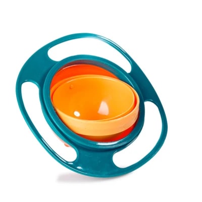 360 Degree Rotating Balance Gyro Baby Bowl – 1pcs