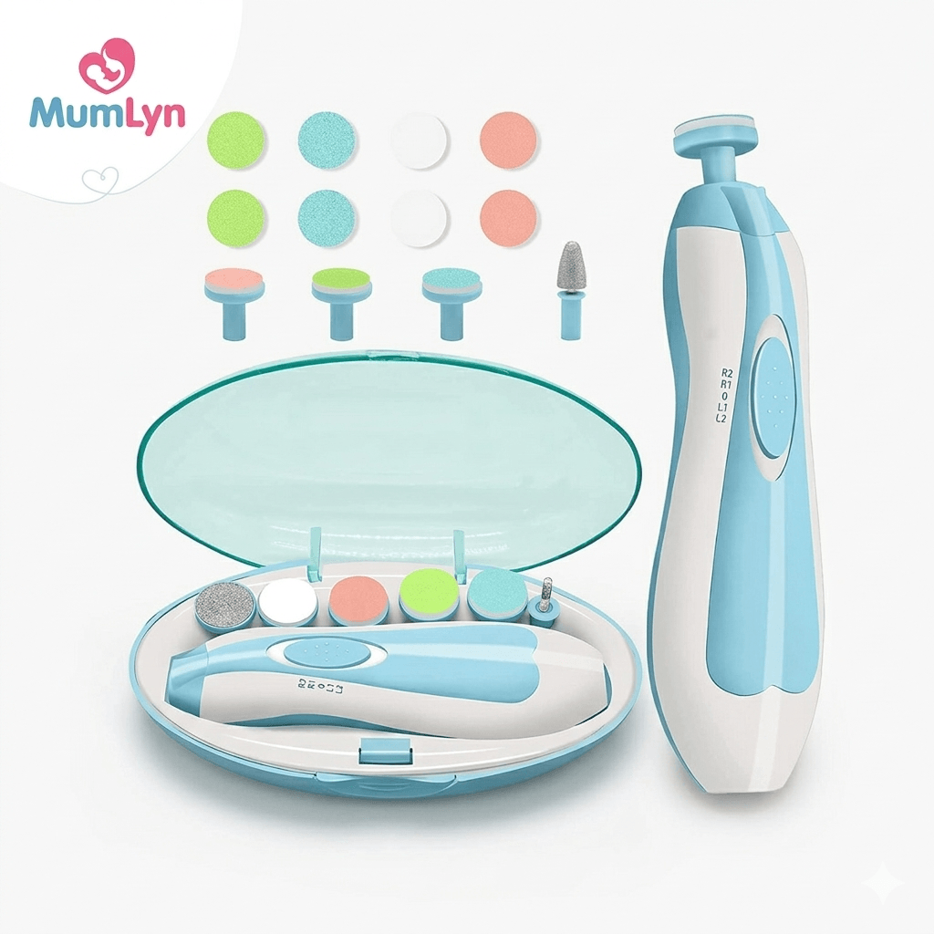 Safe Electric Baby Nail Trimmer Set | Newborn Baby Manicure Set