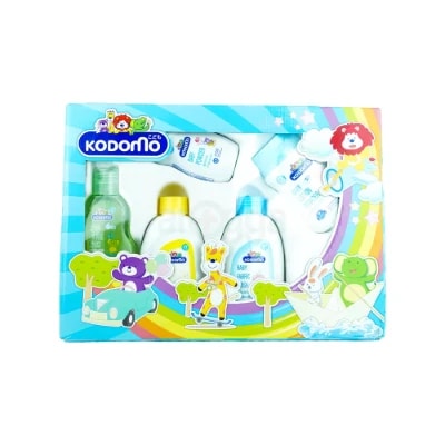Kodomo Gift Set (Baby Powder + Head to Toe Wash + Lotion Powder + Baby Fabric Wash + Liquid Cleanser)