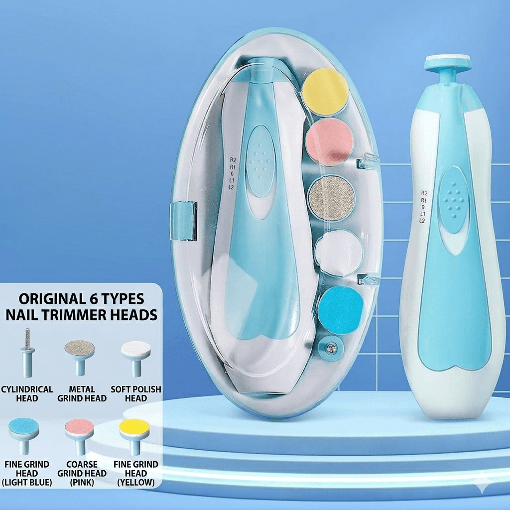 Safe Electric Baby Nail Trimmer Set | Newborn Baby Manicure Set